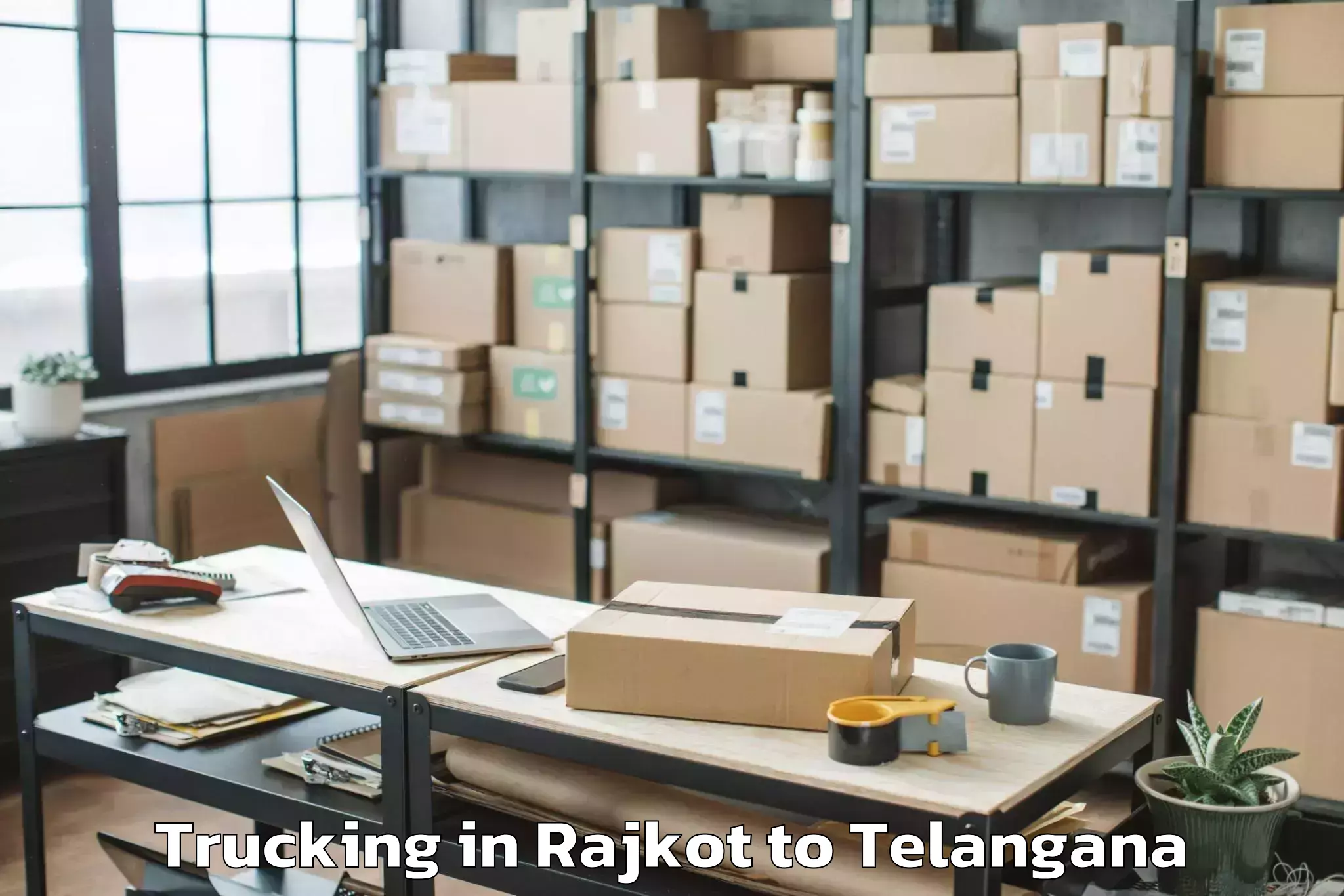 Easy Rajkot to Chityala Trucking Booking